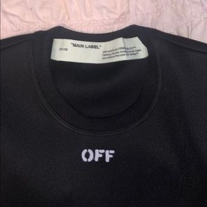 Off white black shirt size xxs